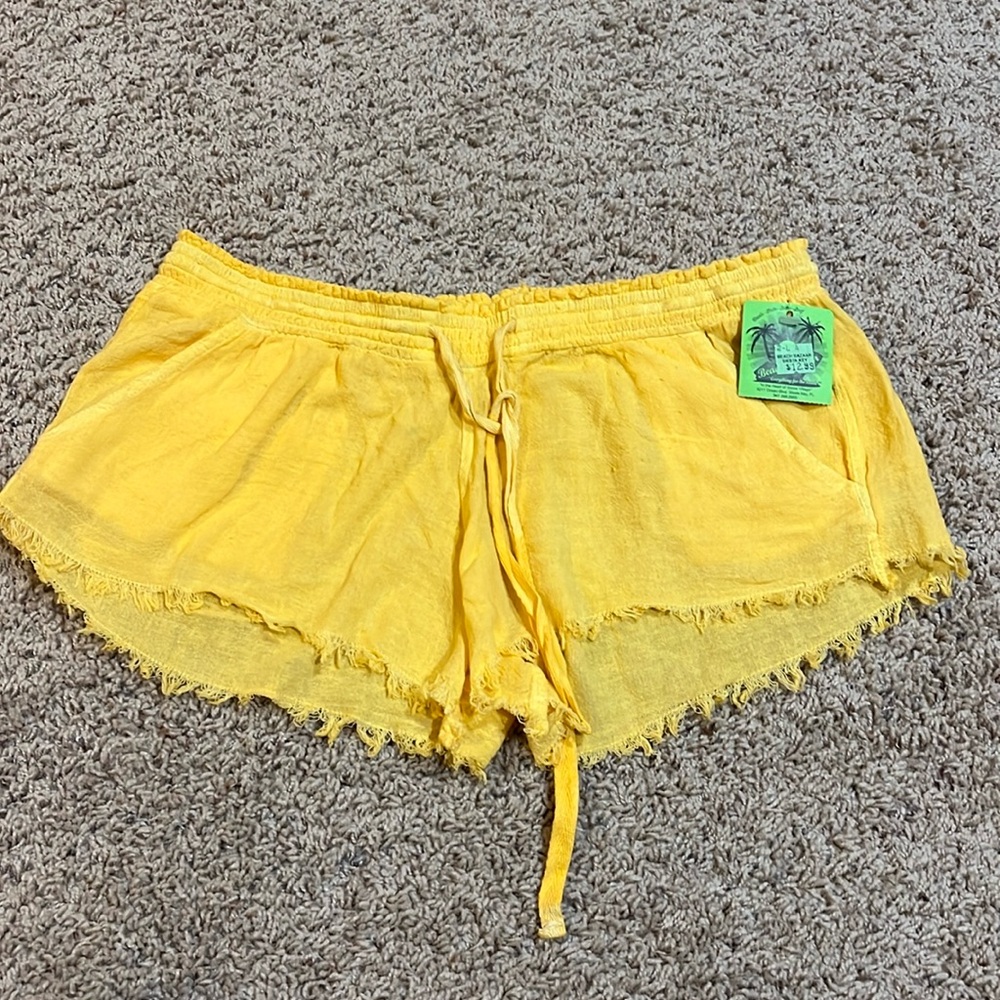 Yellow Beach Shorts (Size S)